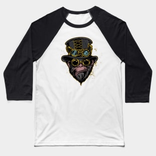 Steampunk Monkey Baseball T-Shirt